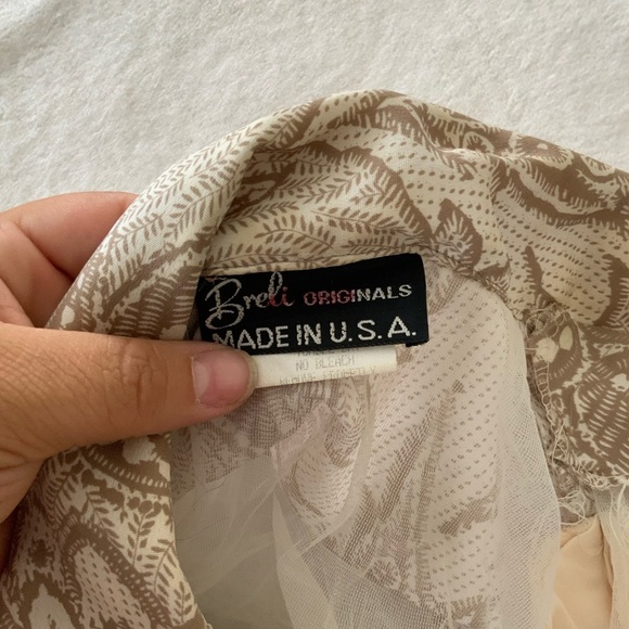 VINTAGE breli originals scarf front grandma dress - Picture 3 of 8